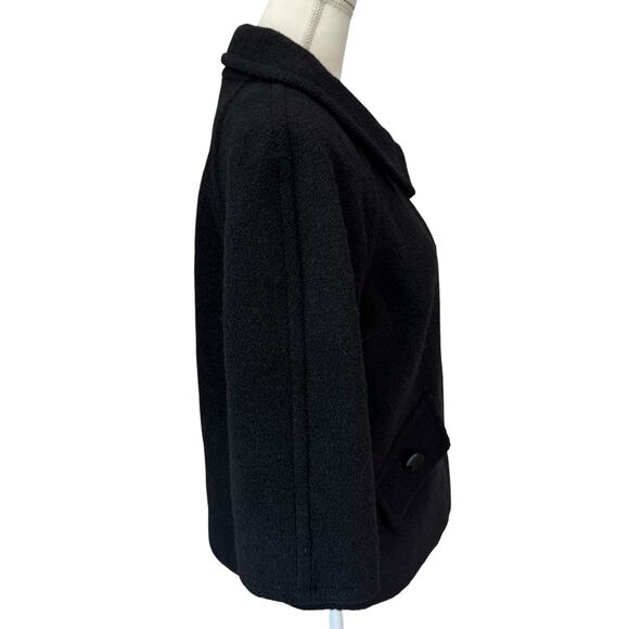 SPENCE Blazer Jacket Womens Small Black Retro Style Lady Coat Career Preppy - Picture 5 of 10